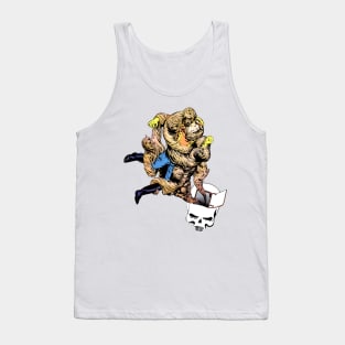 Ghosts Strings Spaghettis Skull Comic Retro Vintage Tank Top